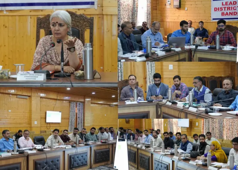 DC Bandipora chairs DLRC, DCC meeting
