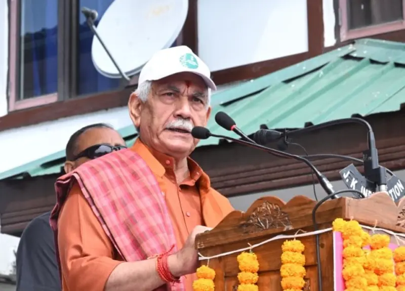 LG Manoj Sinha Calls for Drug-Free Jammu and Kashmir, Warns Narcotics Syndicates 'Days Are Over'