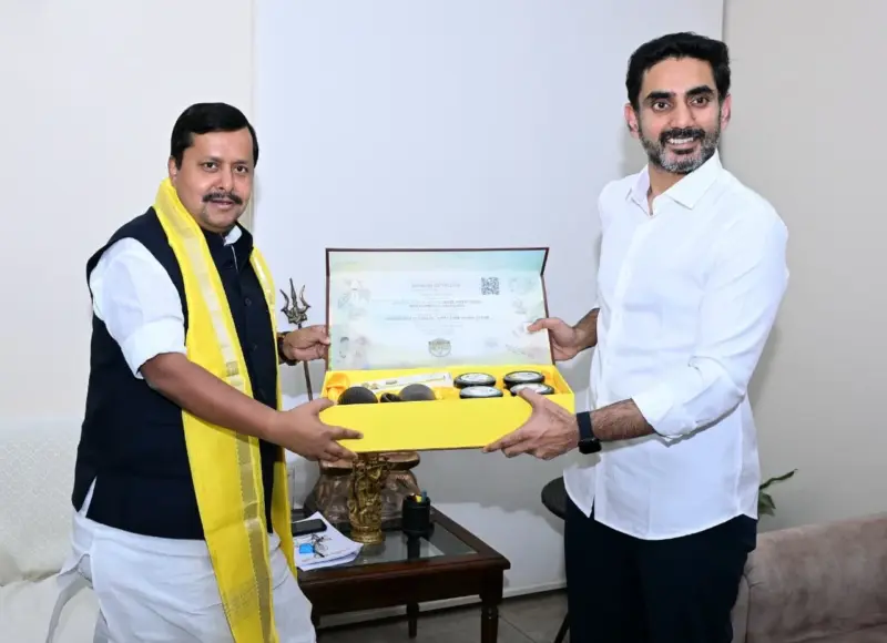 బీజేపీ నేతతో లోకేశ్ భేటీ