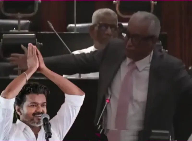 "இலங்கை நாடாளுமன்றத்தையே திரும்பிப் பார்க்க வைத்த விஜய்.. தமிழக அரசியலில் நடந்த 'பாரிய' மாற்றம்.. 'எல்லாம் புகழும் இறைவனுக்கே'  மதம், ஜாதிக்கு அப்பாற்பட்ட தலைவன் - பாராட்டிய முஸ்லிம் காங்கிரஸ்..!!"