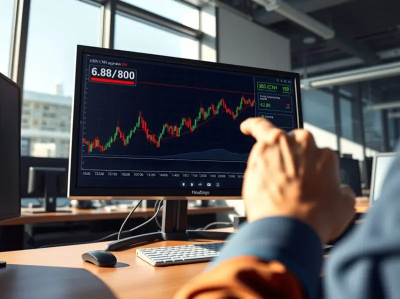 USD/CNH Soars: Currency Pair Surges Near 6.8800 Amid Intense Safe-Haven Demand