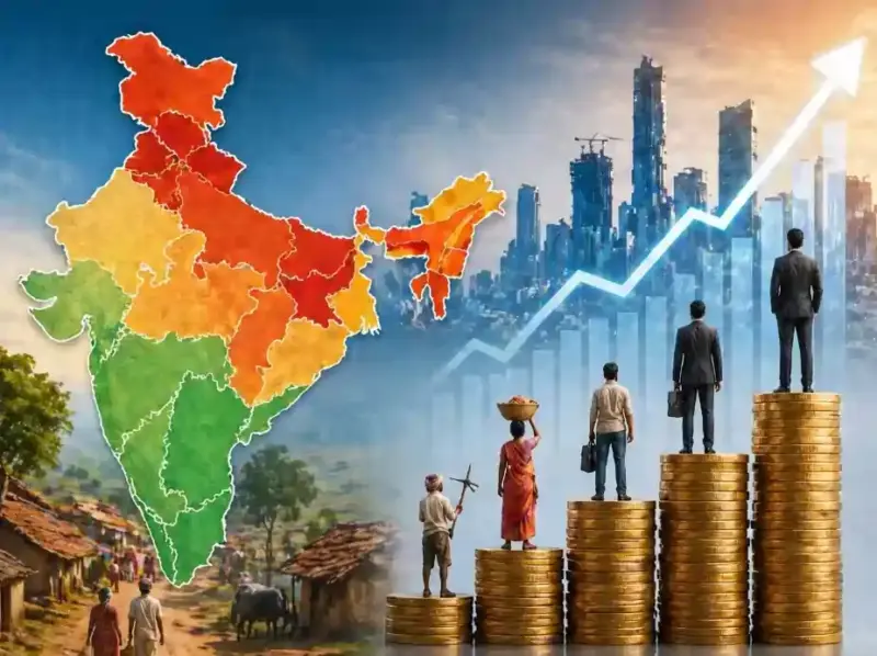 இந்தியாவில் குறைந்த தனிநபர் வருமானம் கொண்ட டாப் 10 மாநிலங்கள்..! லிஸ்டில் தமிழ்நாடு இருக்கா..?