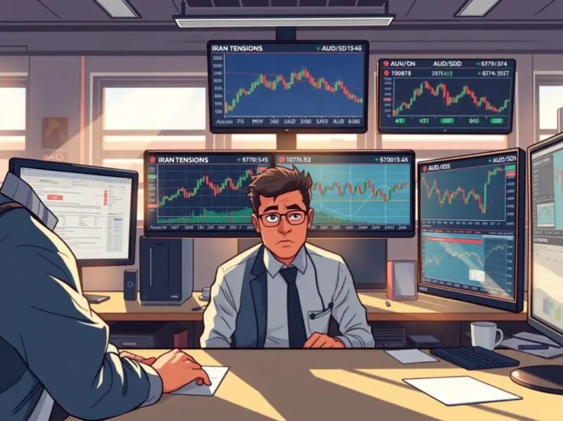 AUD/USD Slips Dramatically as Iran Tensions Boost US Dollar, Crushing Risk Sentiment