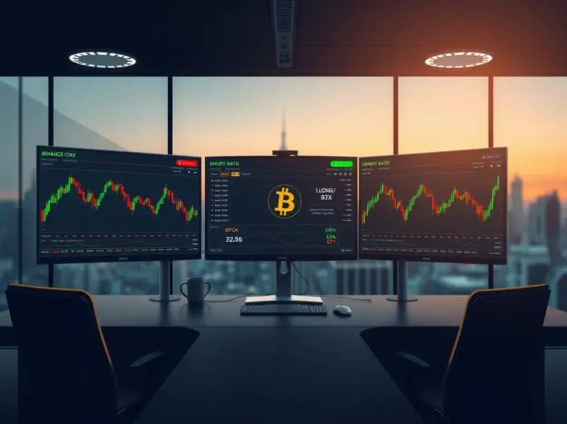 BTC Perp Long/Short Ratio Reveals Surprising Trader Sentiment on Top Exchanges