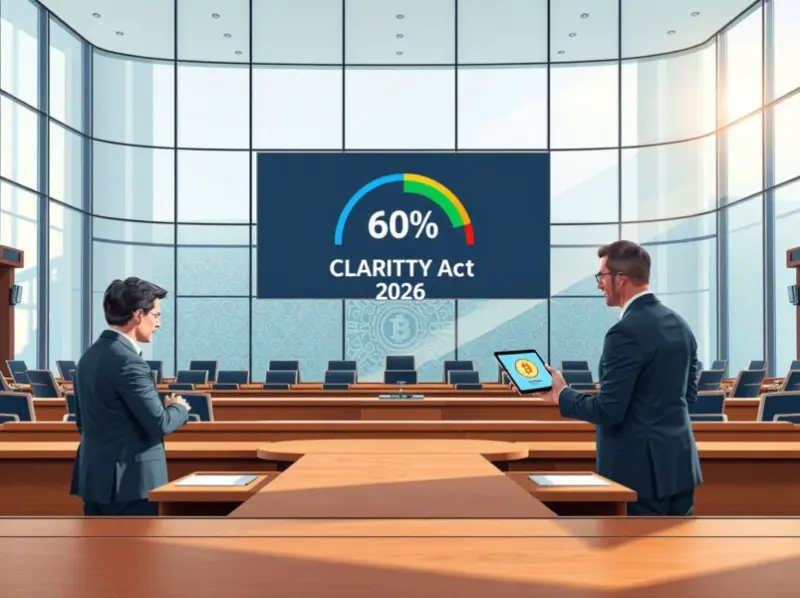 CLARITY Act 2026 Odds Surge Past 60% on Polymarket After Breakthrough Stablecoin Deal