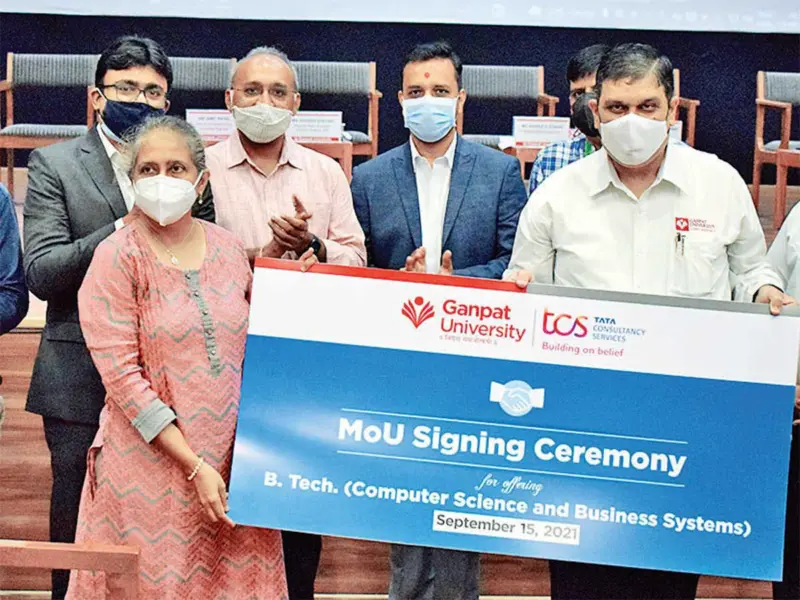 Ganpat University signs MoU with TCS