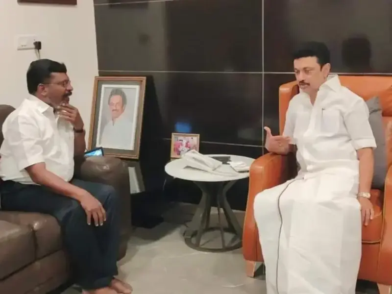 தொகுதி பங்கீட்டில் இழுபறி: ஸ்டாலினை சந்தித்த திருமா