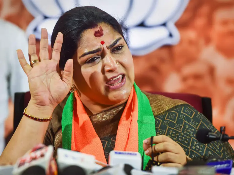 தேர்தல் பிரச்சாரத்தில் ஈடுபட முடியாது : தலைமைக்கு கடிதம் அனுப்பிய குஷ்பு