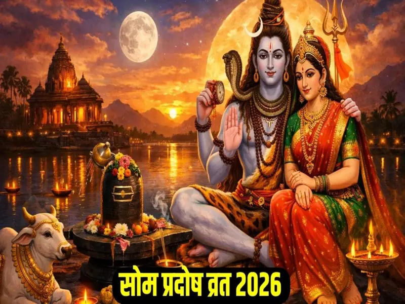 Som Pradosh Vrat 2026: सोम प्रदोष व्रत आज, बन रहा शिव योग, जाने पूजा विधि और शुभ मुहूर्त