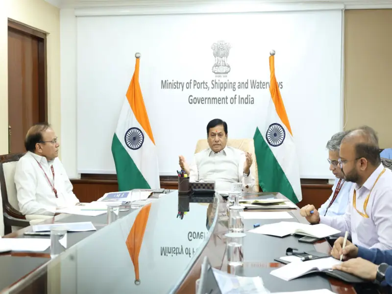 Sarbananda Sonowal reviews port operations; timely intervention clears 90% cargo backlog amid Strait of Hormuz disruptions