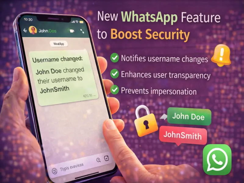WhatsApp to Alert Users on Username Changes: New Security Feature in Testing