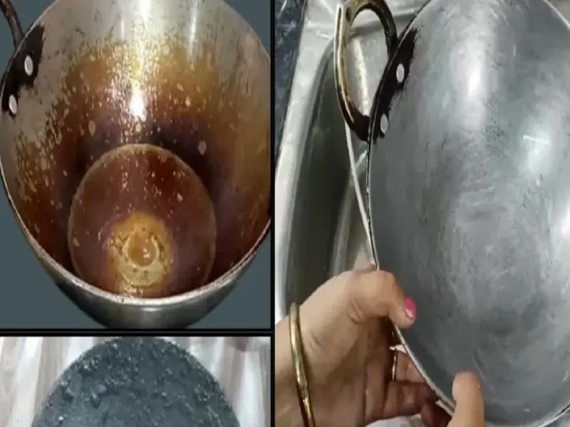 Kitchen Cleaning Hacks: Remove Grease & Burnt Soot from Pans and Tawas Easily