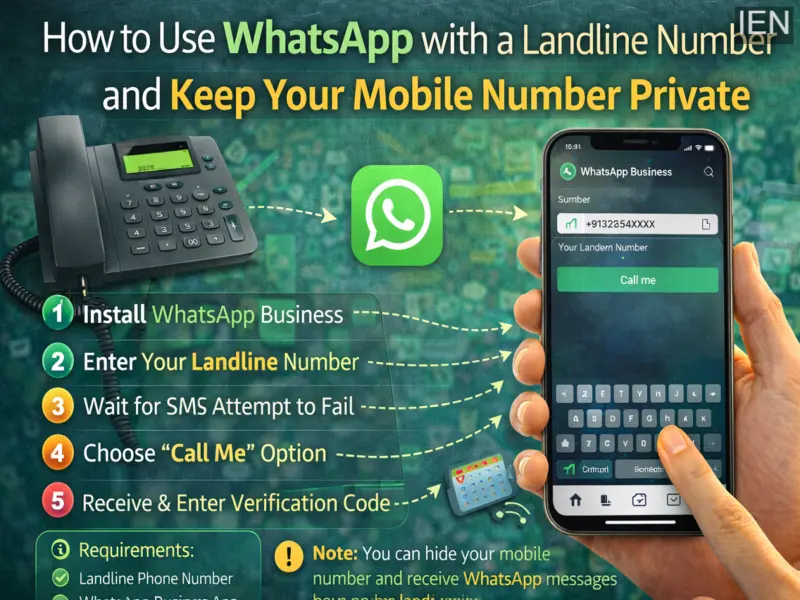 Use WhatsApp Without Sharing Your Mobile Number: How to Set It Up with a Landline