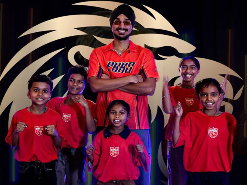 Punjab Kings' Arshdeep Singh meets young fans during IPL 2026