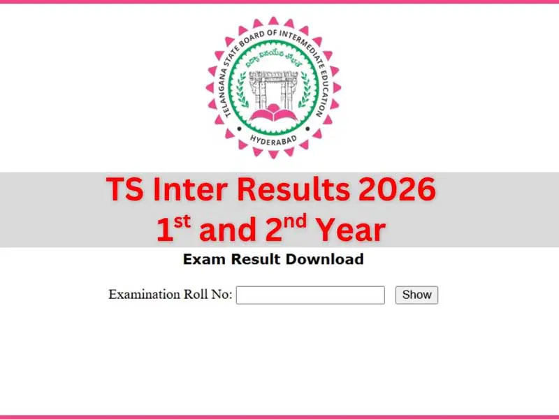 TS Inter Results 2026 Released: Check Telangana 1st & 2nd Year Results Live updates Online Here