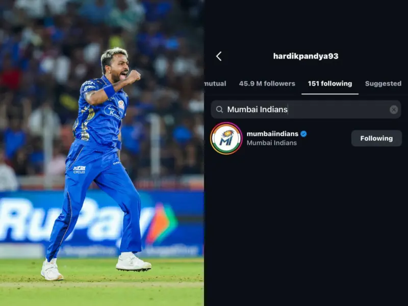 IPL 2026: Drama Ensues After MI Captain Hardik Pandya Unfollows And Then Follows Mumbai Indians Again On Instagram Before RCB vs MI