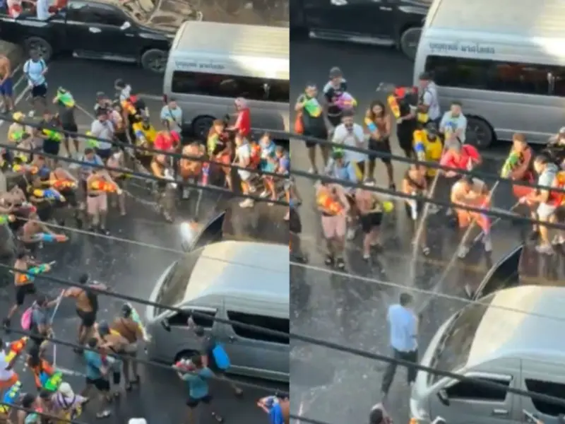 Songkran Chaos: Man Harassed With Water Sprays By Crowd In Thailand; Internet Says Festival Isn't Fun Anymore Now