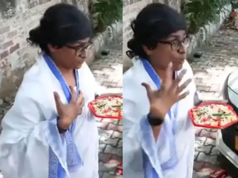 Who Is Ratan Ranjan? Social Media Influencer And Mimicry Artist Goes Viral After Satirical Skit As Mamata Banerjee, Carries Plate Of 'Jhalmuri' To BJP HQ