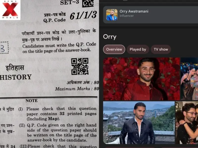 Orry On CBSE Board Exam Paper? Class 12 History Paper QR Code Leads Students To Influencer, Video Goes Viral, Internet Reacts