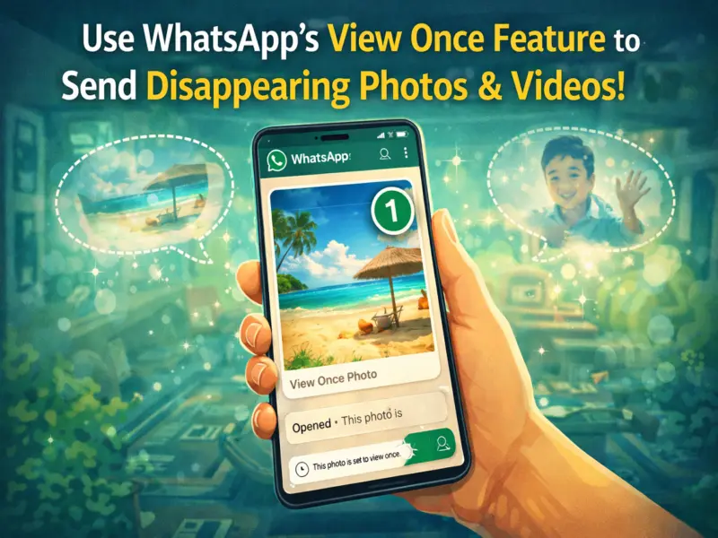 WhatsApp View Once Feature Explained: How to Send Photos and Videos That Disappear After One View