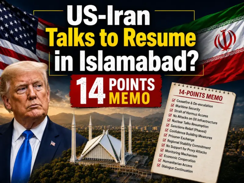 US-Israel-Iran War Latest News: US-Iran Peace Talks to Resume Next Week in Islamabad? '14 Point Memo' Sparks Hopes of Ceasefire