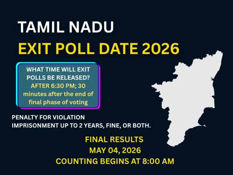 Tamil Nadu Exit Poll Result 2026 Date-Time: Will Exit Polls for Tamil Nadu Be Released Today? Check ECI Statement, Axis My India Update, Ban Duration & More
