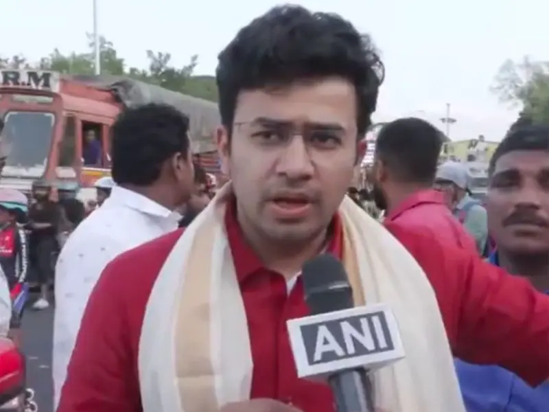 "Complete breakdown of law and order in West Bengal": BJP MP Tejasvi Surya