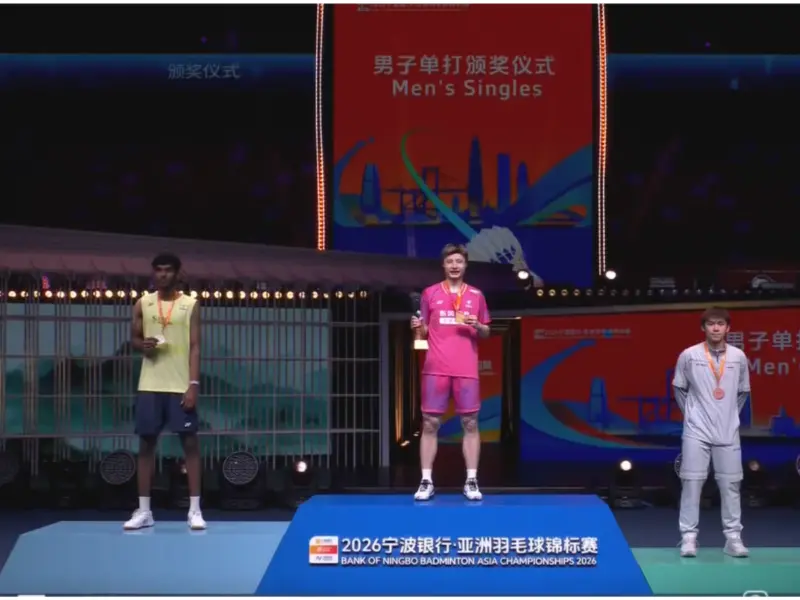 Ayush Shetty Settles For Silver at Badminton Asia Championships 2026 as Shi Yuqi Dominates Final