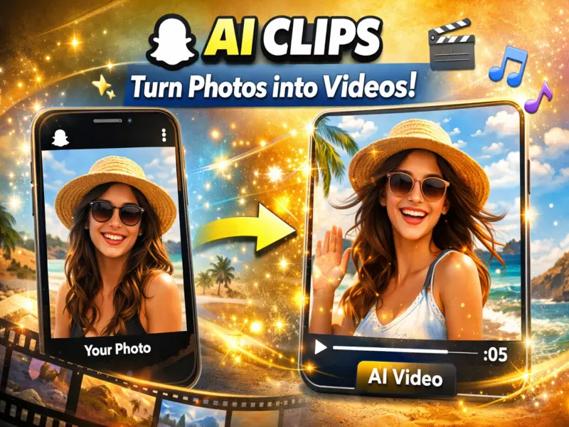 Snapchat Launches AI Clips: Turn Photos into Short Videos Instantly, Here's How It Works