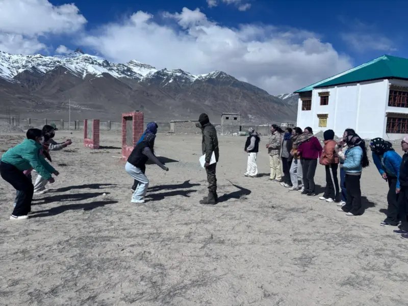 Training camp begins at Zanskar College to prepare youth for Ladakh Police recruitment