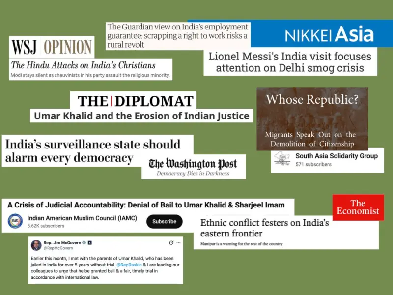 India, Globally: Violence Against Minorities, the Rights of the Poor