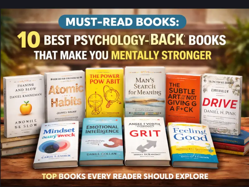 Must-Read Books: 10 Best Psychology-Backed Books That Make You Mentally Stronger | Top Books Every Reader Should Explore
