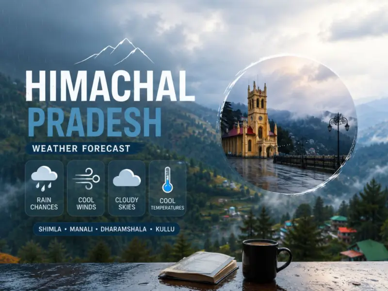 Himachal Pradesh Weather Forecast Today (24 May 2026): Shimla, Manali, Dharamshala & Kullu Witness Rainfall Chances, Cool Winds And Cloudy Skies