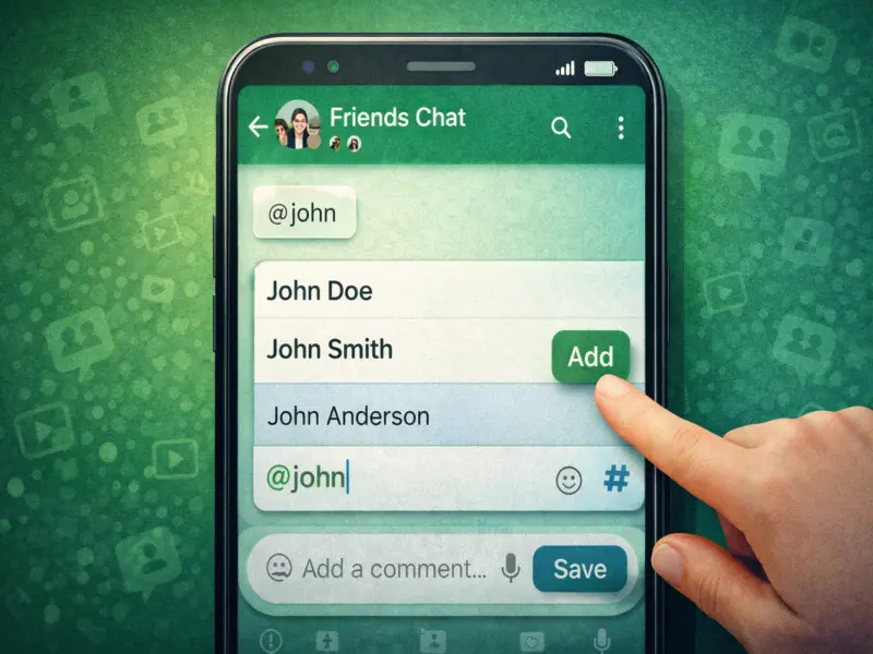 WhatsApp May Soon Let You Add Group Members Using '@' Mention Feature