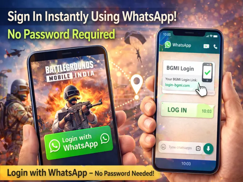 BGMI Gets Easier Login Option: Now Sign In Instantly Using WhatsApp, No Password Needed