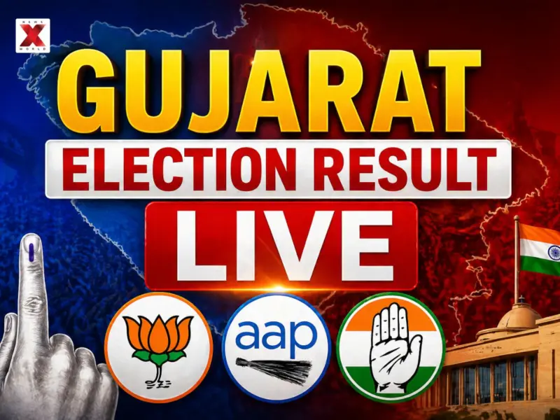 Gujarat Election Result LIVE: BJP, AAP, Congress Who is Winning? BJP Wins Vapi, Leads In Ahmedabad, AAP Loses Surat