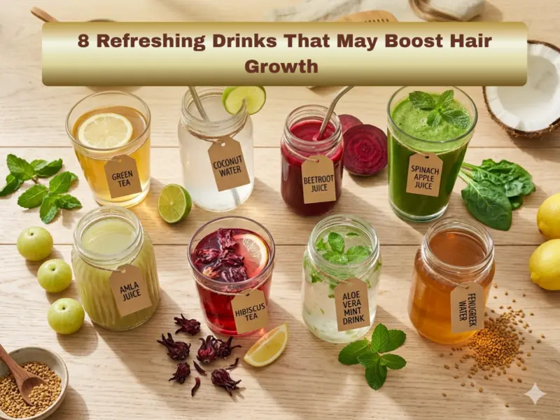 Healthy Summer Drinks: 8 Refreshing Drinks That May Boost Hair Growth | Easy Recipes for Stronger, Healthier Hair