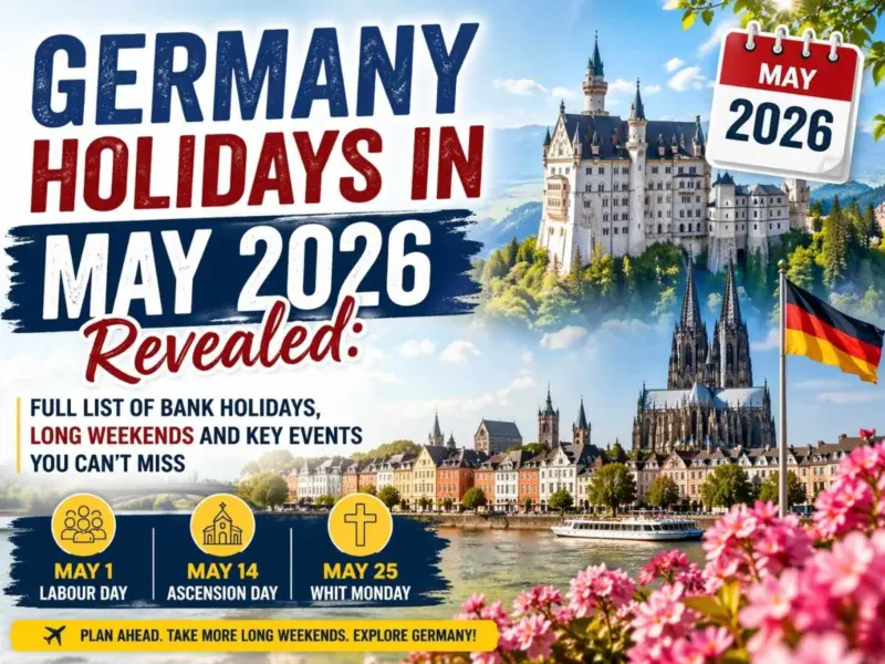 Germany Holidays in May 2026 Revealed: Full List of Bank Holidays, Long Weekends and Key Events You Can't Miss