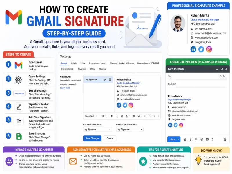 Gmail Signature Guide: Create a Professional Email Signature in Minutes Step-by-Step