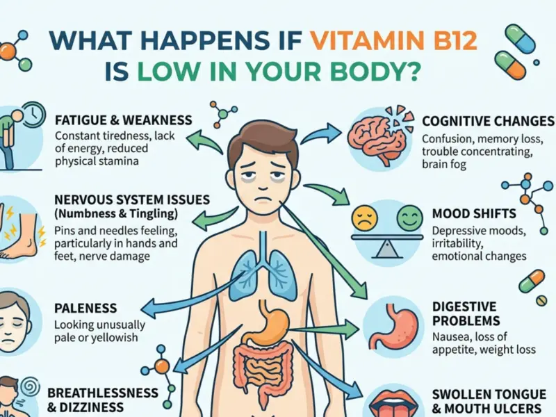 Vitamin B12 Deficiency: What Happens if Vitamin B12 is Low in Your Body? Know Deficiency Signs & How to Overcome Them