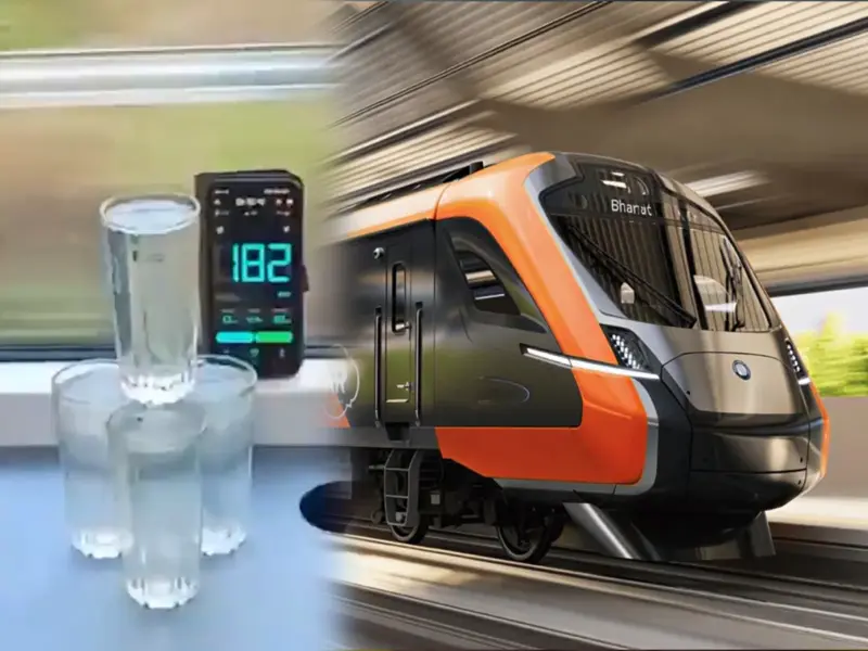 Vande Bharat Sleeper Hits 180 kmph in Trial Run, Water Test Showcases High-Speed Stability | Watch