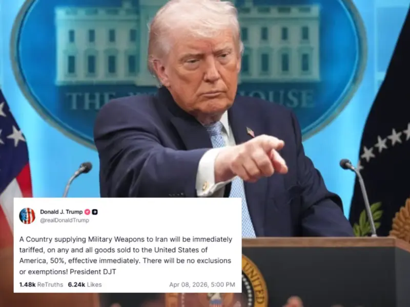 US-Israel-Iran War Latest News: US President Donald Trump Announces 50% Tariff Warning for Countries Providing 'Military Support' to Iran