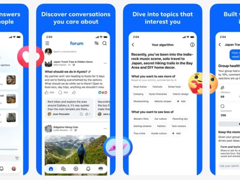 Meta Launches Forum: Reddit-Style App For iPhone Users Focused On Facebook Groups, Community Discussions, And AI-Powered Answers