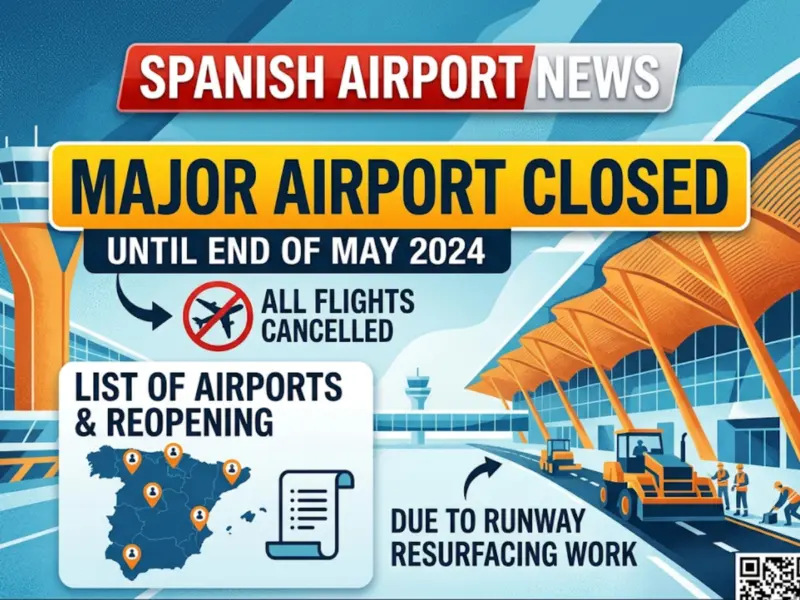 Spanish Airport Latest News: Major Airport Closed until the End of May with All Flights Cancelled Due to Runway Resurfacing Work | Check List of Airports & When They Opened Again