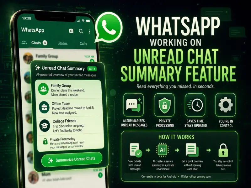 WhatsApp's AI Chat Summary Feature: Read All Unread Messages in Seconds