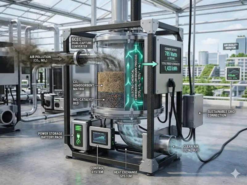 Scientists have developed a unique 'gas battery' to generate electricity from air pollution.