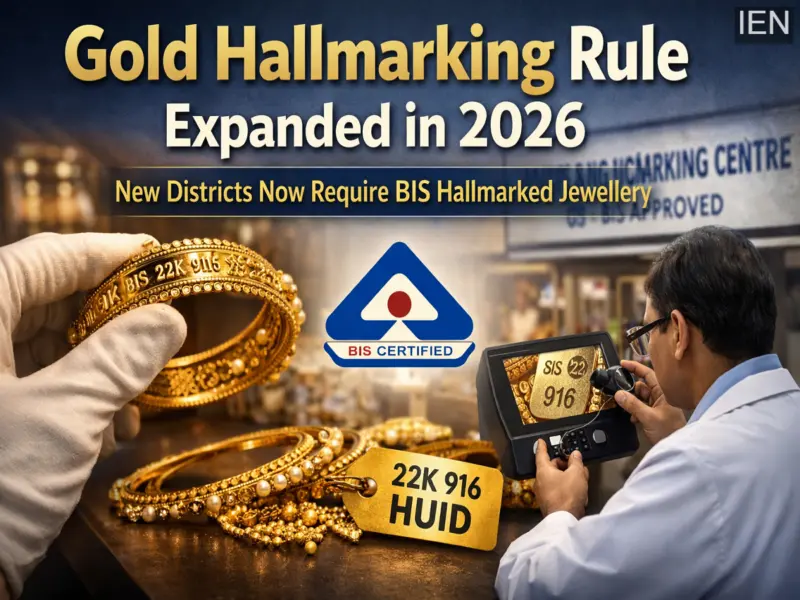 Gold Hallmarking Rule Expanded in 2026: These New Districts Now Require BIS Hallmarked Gold Jewellery