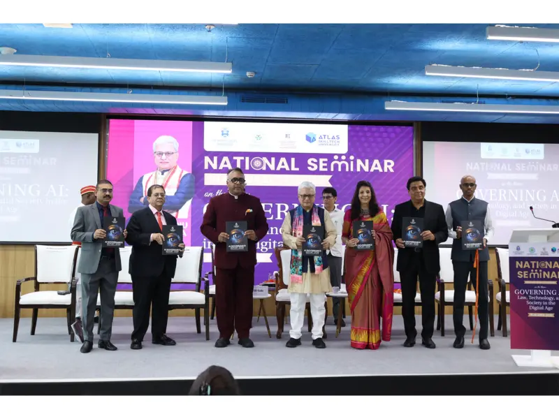 Maharashtra Governor Releases JGU's AI Governance Report at National Seminar on AI, Law and Society