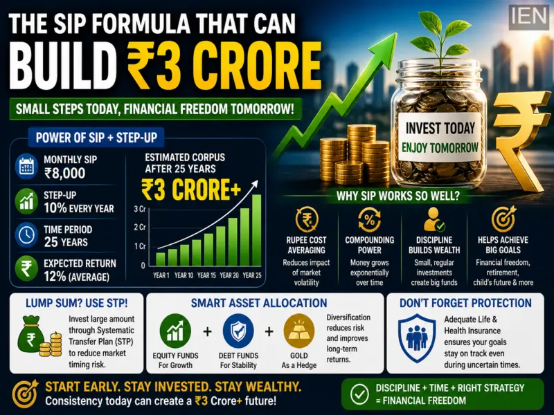 SIP Strategy Explained: How a ₹8,000 Monthly Investment Can Grow Into ₹3 Crore