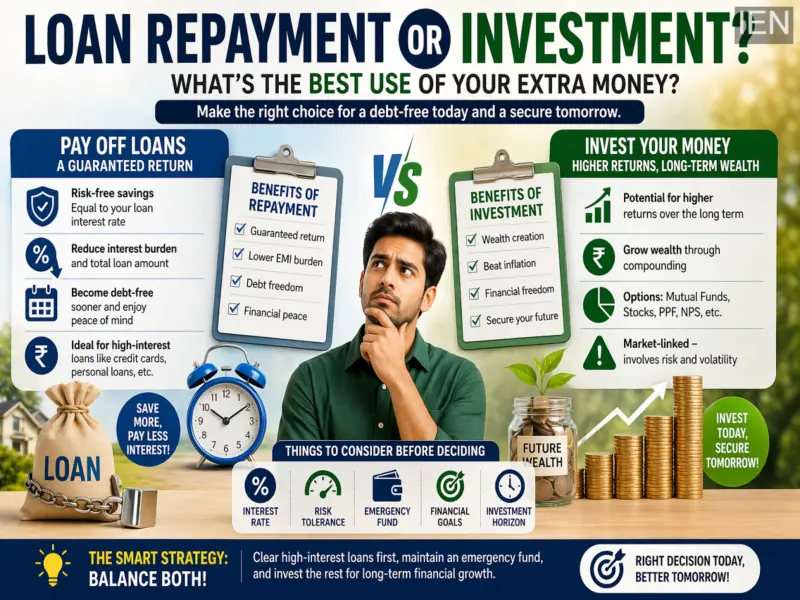Loan Repayment or Investment: What Should You Do With Extra Money? A Smart Money Guide